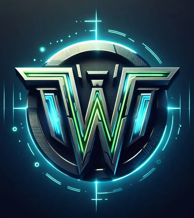 Innovative WTS logo with neon accents for web design services, highlighting responsive web design and SEO services.